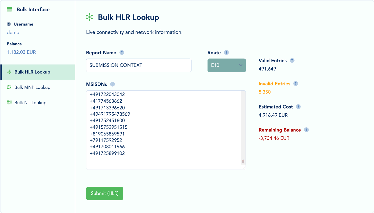 Submission Context Metrics